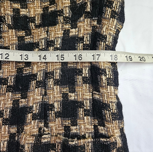 Dana Buchman Womens Brown/Black Houndstooth Jacket With 2 Button Closure Size 10 - Picture 8 of 11